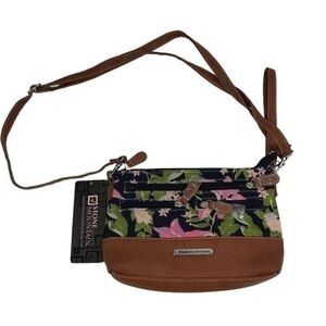 Stone Mountain Leather Floral Convertible Bag Purse